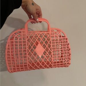 Light Pink SunJellies Medium Pool Bag